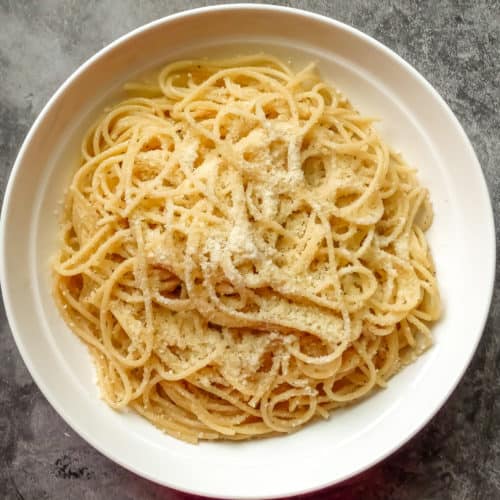 Pasta with Butter and Parmesan - 20 Minute, 4 Ingredient Dinner!