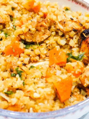 cauliflower rice and chicken