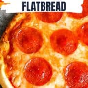 pepperoni flatbread pizza pinterest image