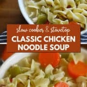 classic chicken noodle soup pinterest image