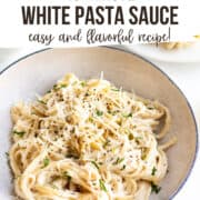 white pasta sauce cream sauce pinterest