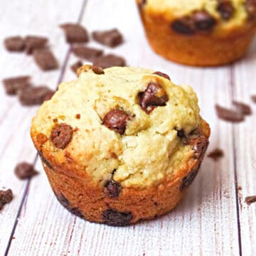 dairy-free chocolate chip muffins