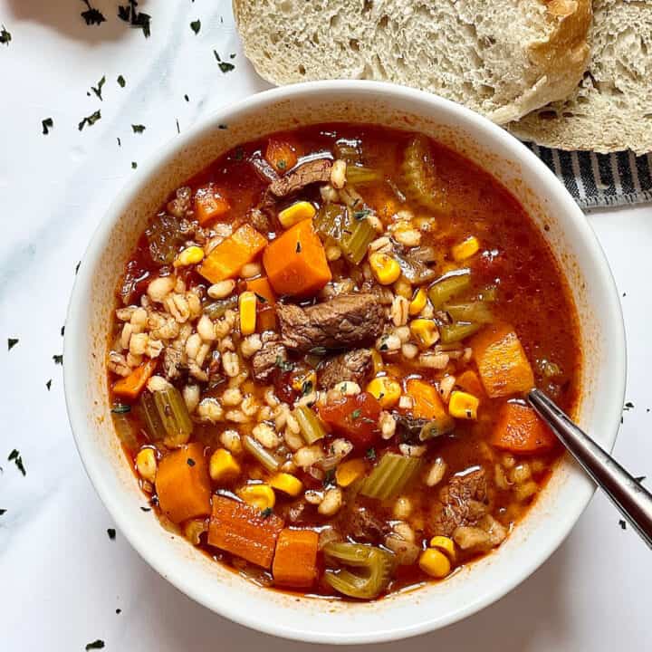 Instant Pot Beef Barley Soup Healthy And Delicious 0288