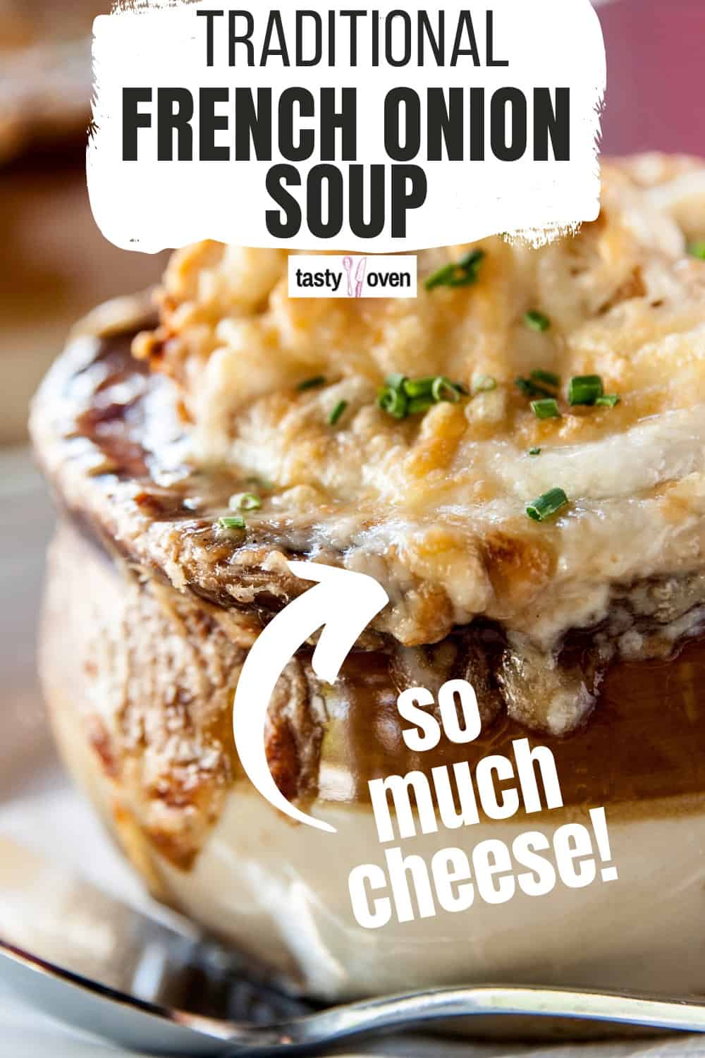 Traditional French Onion Soup with red wine – Tasty Oven