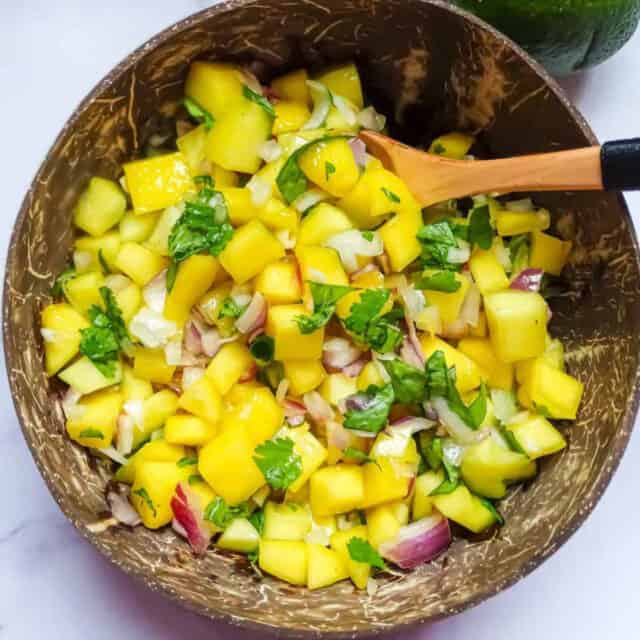 Mango Pico De Gallo - Made With 5 Fresh Ingredients!