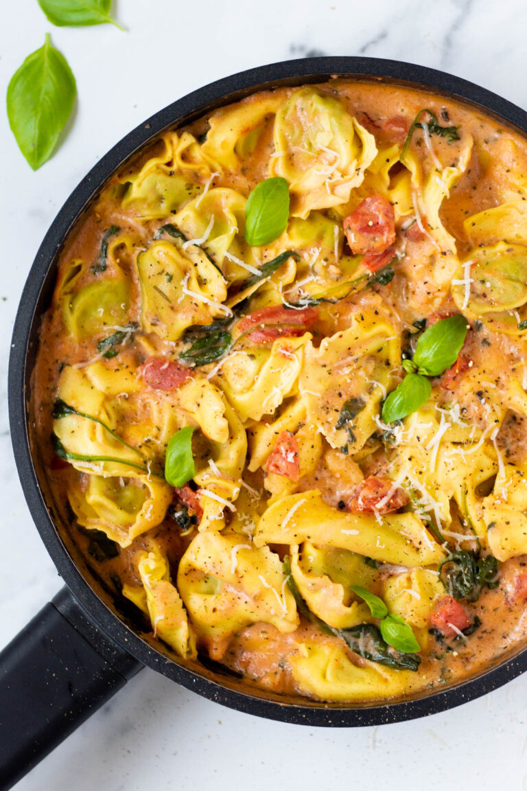 Tortellini with Tomato Cream Sauce Tasty Oven