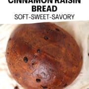 bread maker cinnamon raisin bread pin image