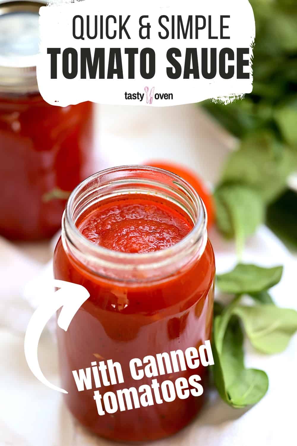 Homemade Tomato Sauce with Canned Tomatoes