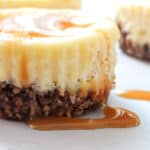 salted caramel mini cheesecake