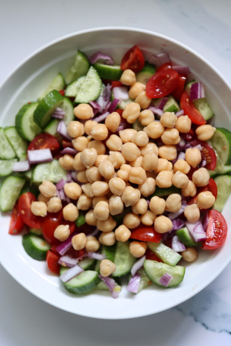 Cucumber Tomato Salad in Balsamic Parsley Dressing - 2 Steps