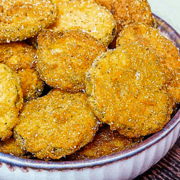 fried pickles in a bowl