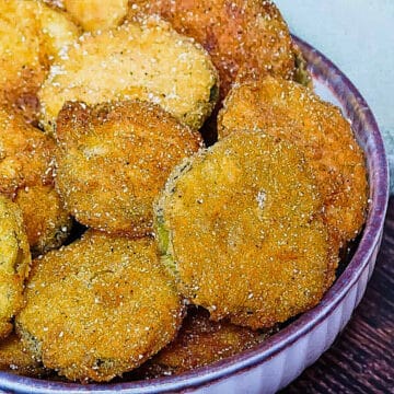 fried pickles in a bowl