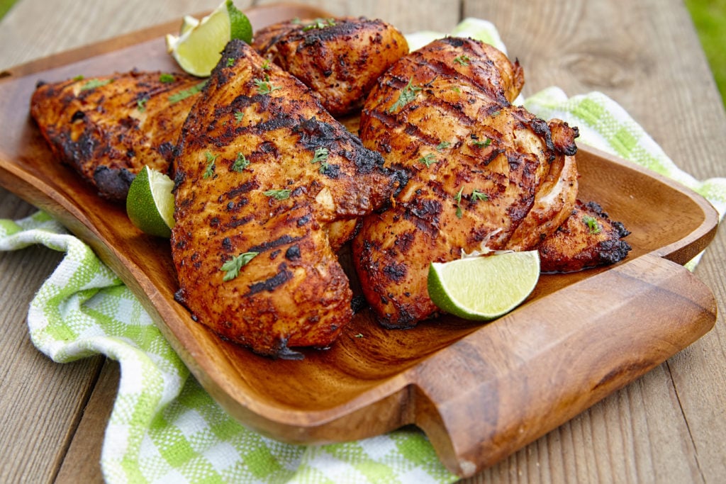 grilled lime chicken recipe with lemon and cilantro