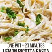 lemon ricotta pasta pinterest