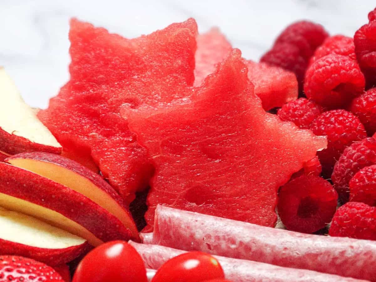 watermelon slices cut into stars