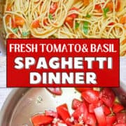 fresh tomato sauce spaghetti pinterest image