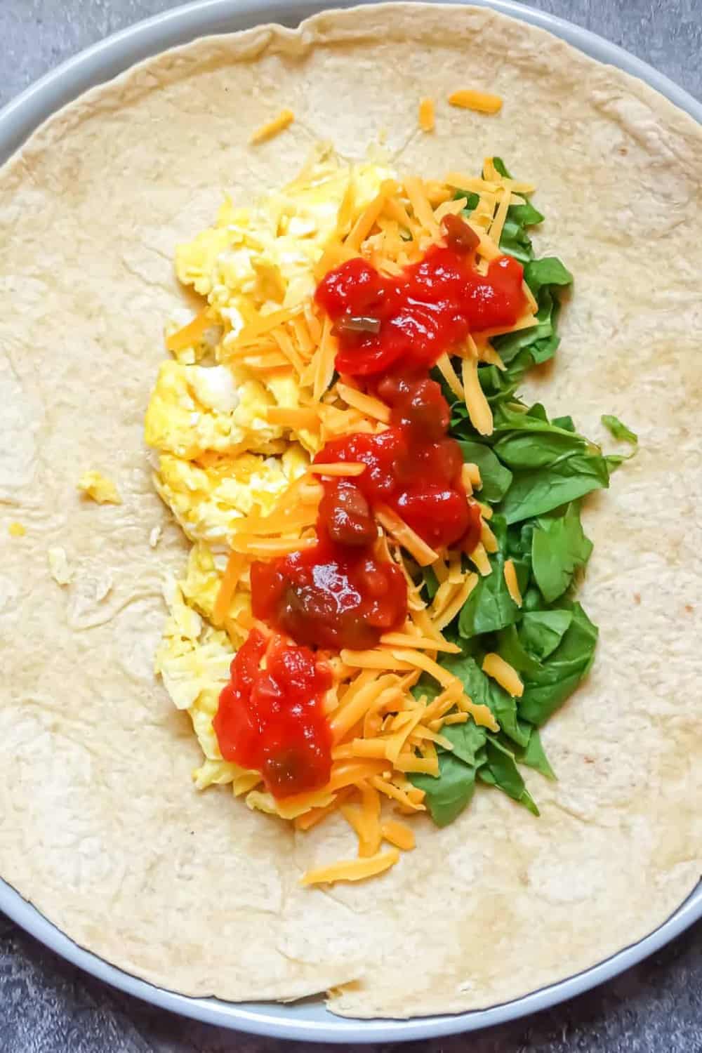 Spinach and Egg Breakfast Burrito 10 Minute Breakfast