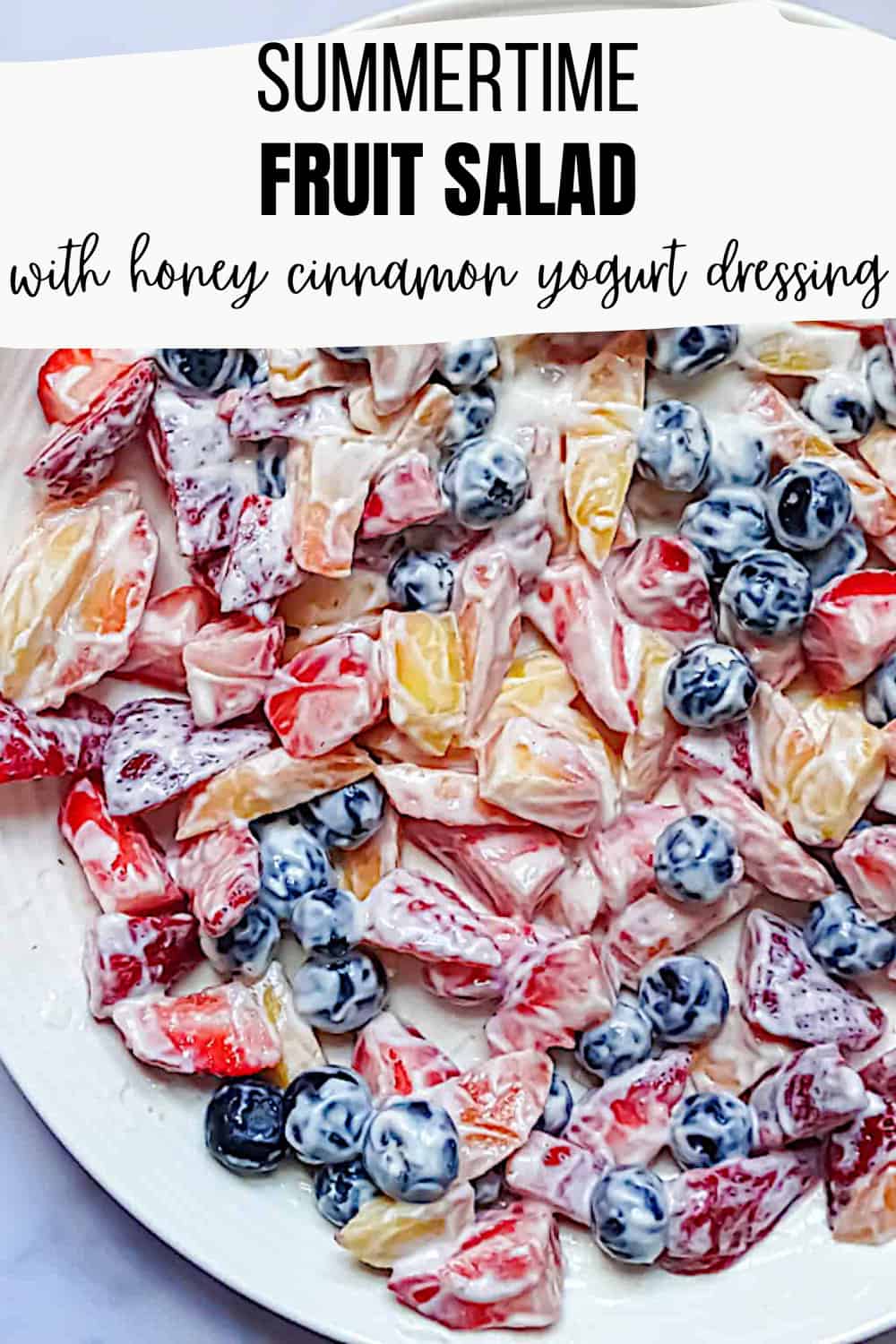 Summer Berry Salad with Yogurt Dressing