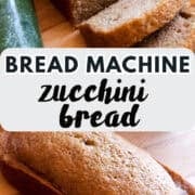 bread maker zucchini bread pinterest image