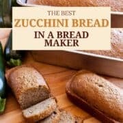 bread maker zucchini bread pinterest image