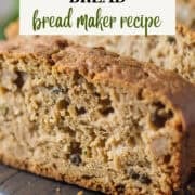 bread maker zucchini bread pinterest image