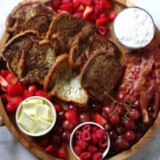 french toast breakfast charcuterie platter