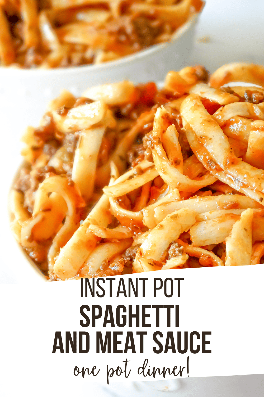 Quick & Easy Instant Pot Spaghetti and Meat Sauce Recipe