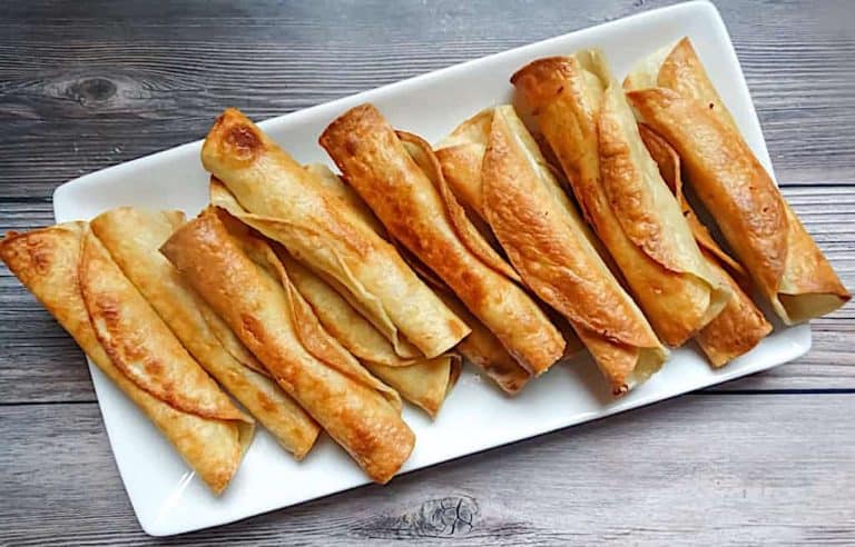 Easy Chicken Taquitos Recipe - 3 Ingredients and Pan Fried