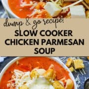 slow cooker chicken parmesan soup social media image