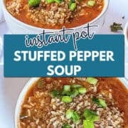 instant pot stuffed pepper soup pinterest image