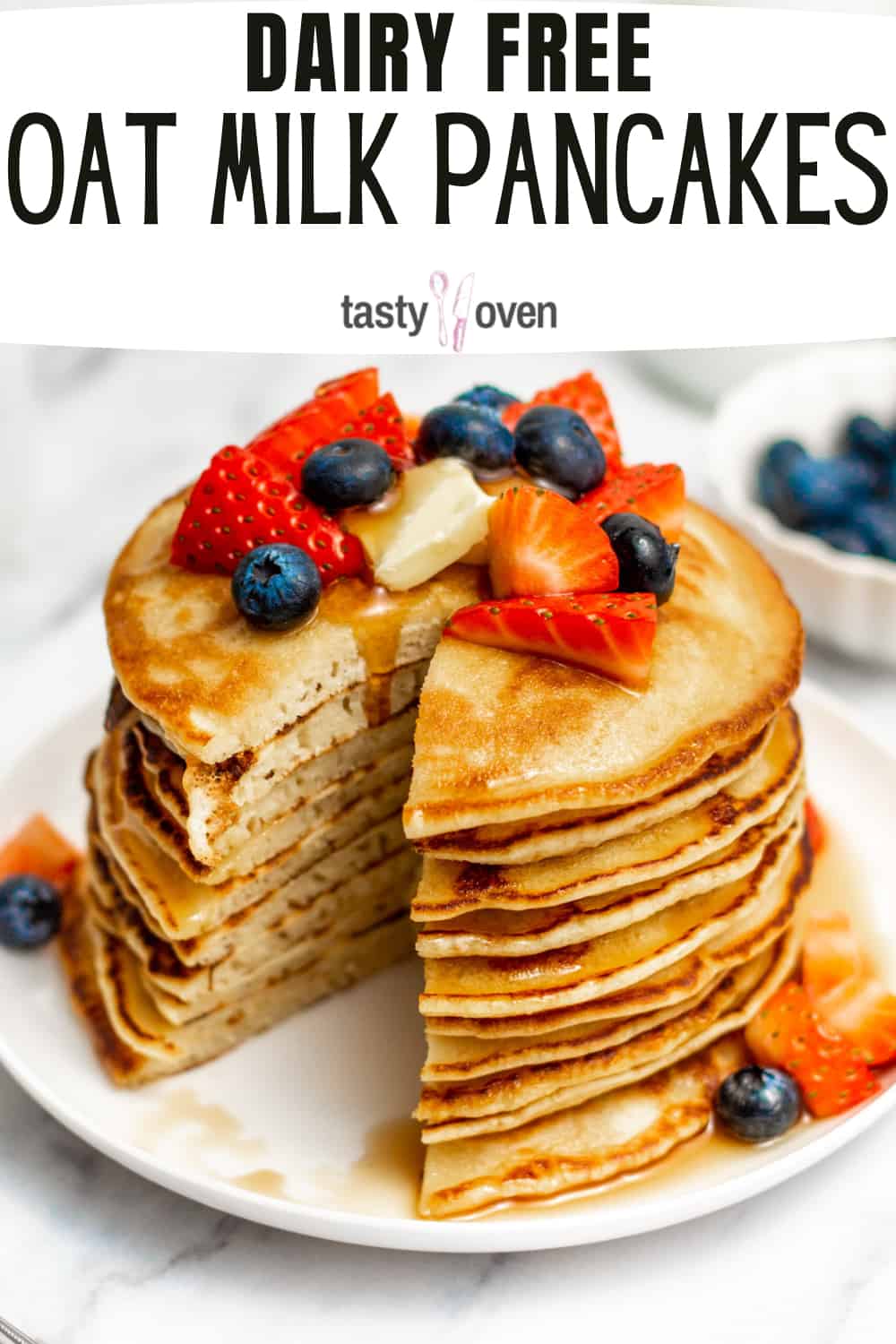 Thick and Fluffy Oat Milk Pancakes