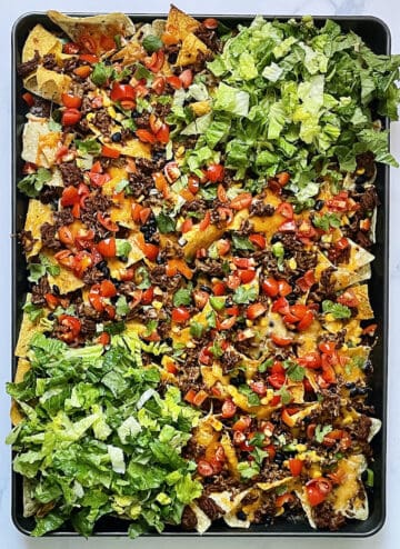 Loaded Sheet Pan Nachos - Tasty Oven