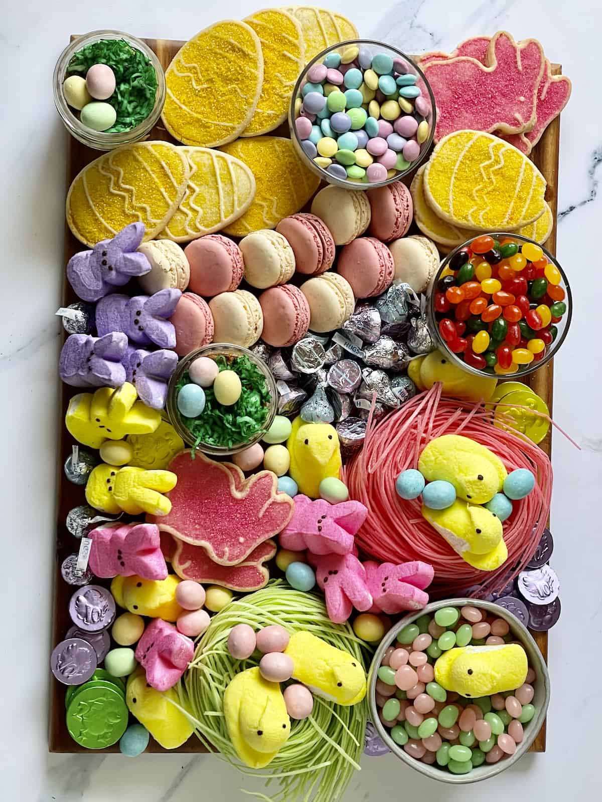 Easter charcuterie candy board