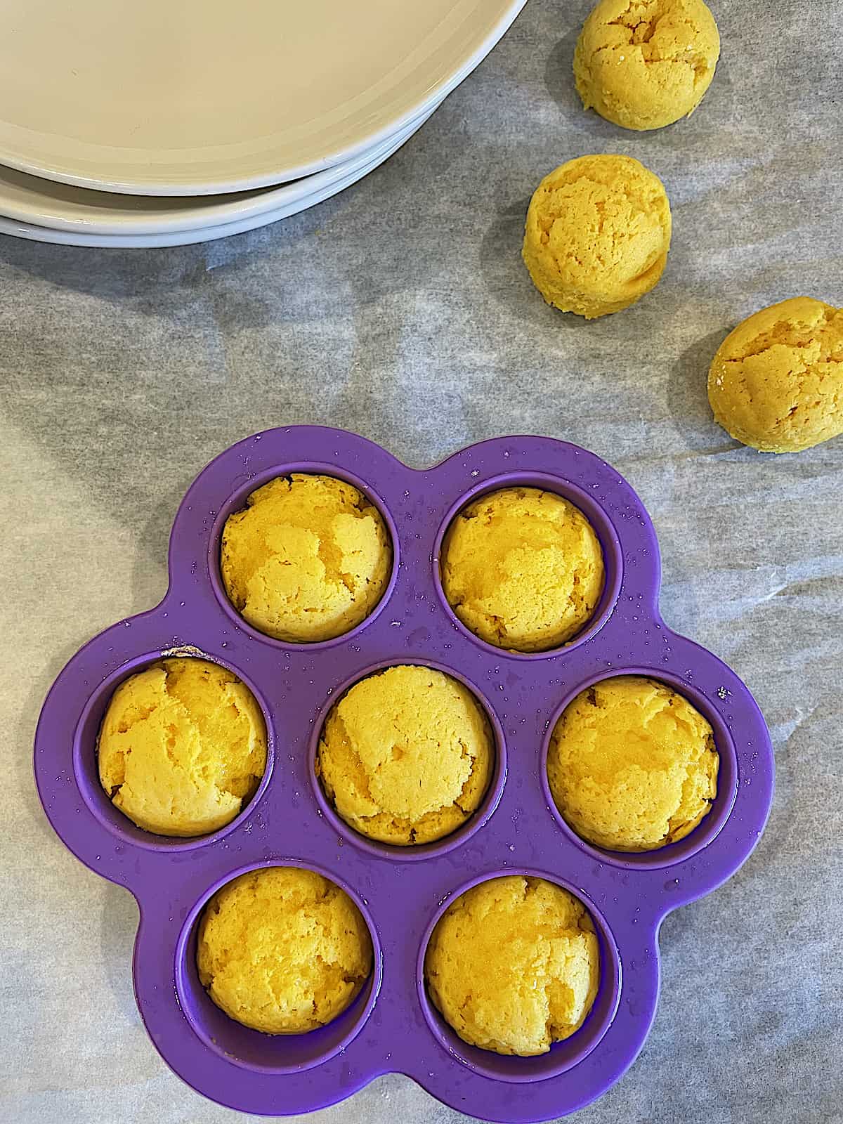 baked cookies in an egg bite mold