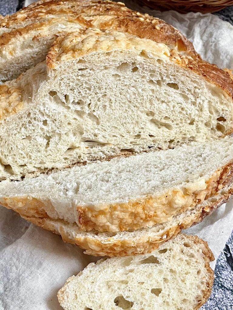 Bread Machine Cheese Bread - Artisan Style! - Tasty Oven Recipes