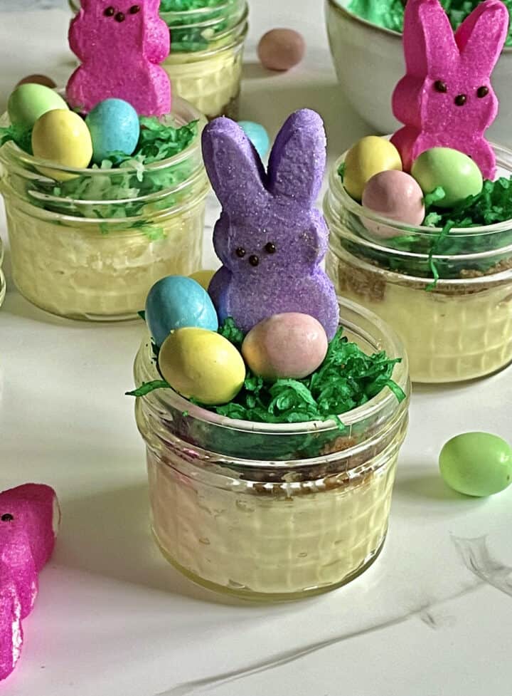 Mini Easter Cheesecakes in Jars (Instant Pot Recipe) - Tasty Oven