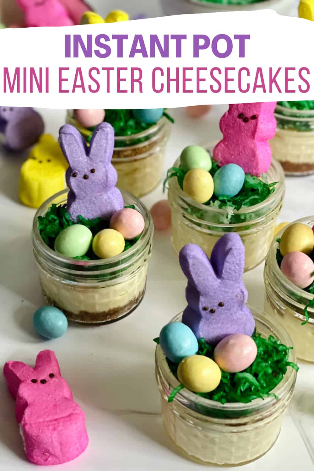 Mini Easter Cheesecake (Instant Pot Recipe)