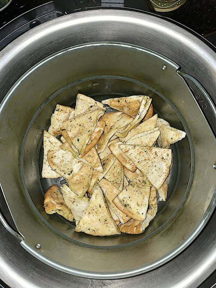 Air Fryer Pita Chips in 12 Minutes (it's vegan, too!)