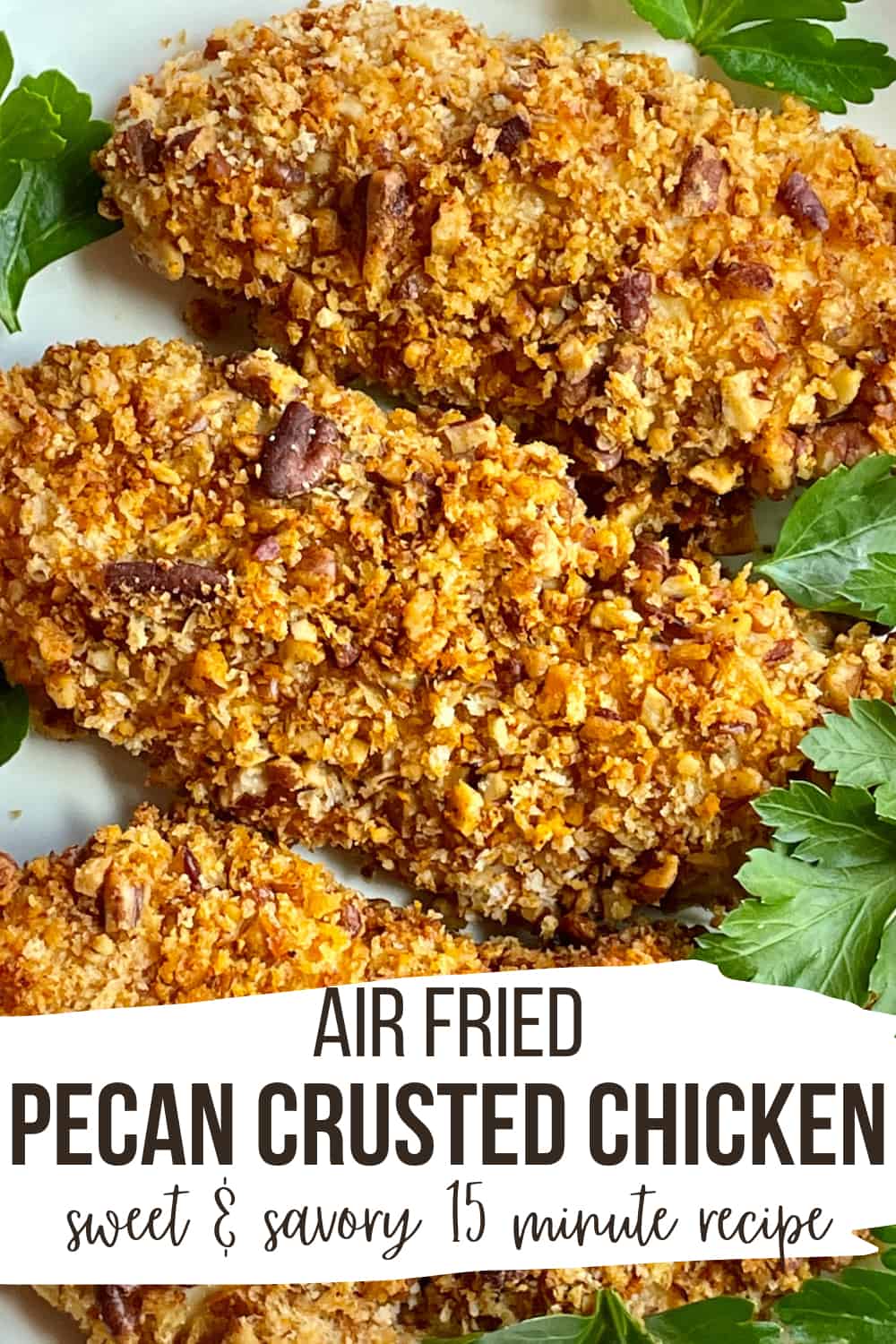 Air Fryer Chicken Tenders - Pecan Crusted