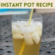 instant pot iced green tea pinterest image