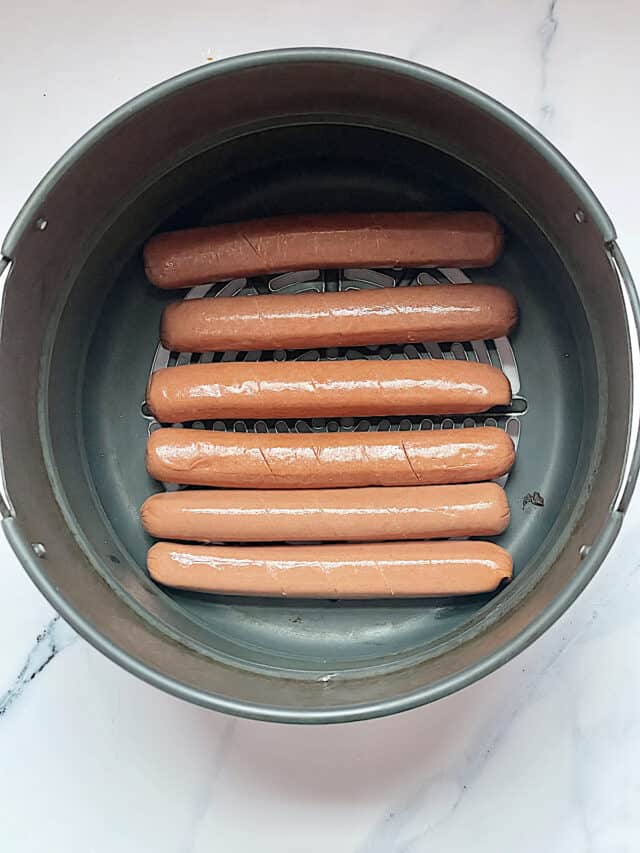 Quick and Easy Air Fryer Hot Dogs Use Fresh or Frozen!