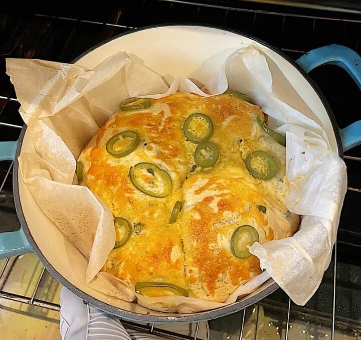 Cheddar Jalapeño Bread Bread Machine, Hand or Dutch Oven Directions
