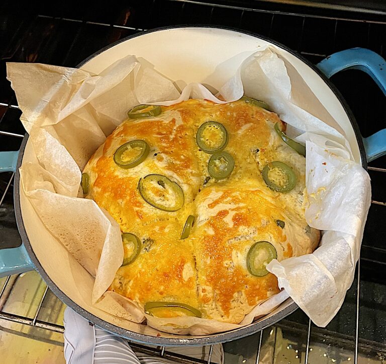 Cheddar Jalapeño Bread Bread Machine, Hand or Dutch Oven Directions