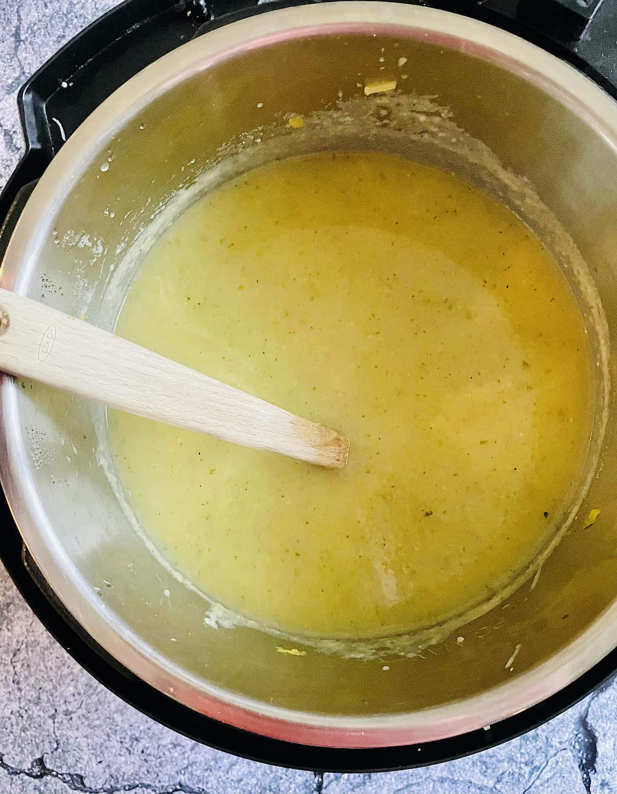 blended Instant Pot celery soup