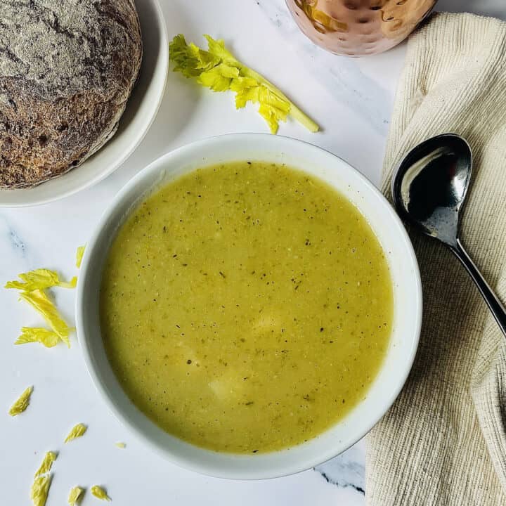 Instant Pot Celery Soup Vegan Celery Soup in 30 Minutes!