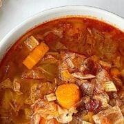 instant pot cabbage soup pinterest image