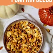 roasted pumpkin seeds pinterest image