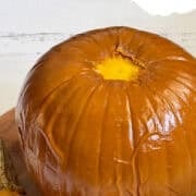 air fryer roasted pumpkin pinterest image