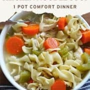instant pot chicken noodle soup pinterest image