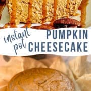 instant pot pumpkin spice cheesecake pinterest imag